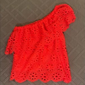 One-Shoulder Floral Top